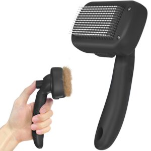 Best Swihauk Self-Cleaning Slicker Brush for Dogs & Cats – Skin-Friendly Deshedding & Grooming Tool for Haired Pets