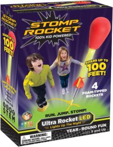Best Stomp Rocket Jr. Multi-Color Rocket Launcher – Fun Outdoor STEM Toy for Kids Ages 3+