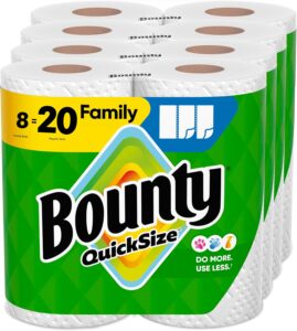  Best Bounty Paper Towels Quick Size – White, 16 Family Rolls = 40 Regular Rolls