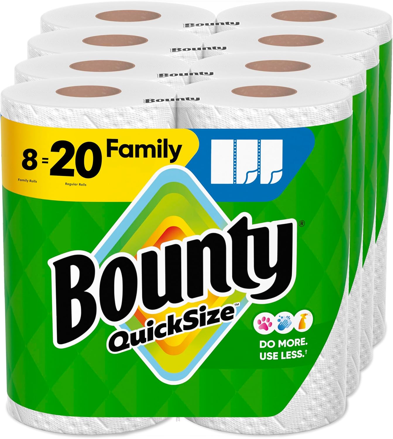  Best Bounty Paper Towels Quick Size – White, 16 Family Rolls = 40 Regular Rolls