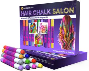 Best Desire Deluxe Hair Chalk for Girls — 10-Color Temporary Hair Makeup Kit