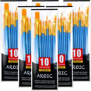 Best Pro Grade Paint Brushes – 5-Piece Set for Interior & Exterior Home Projects